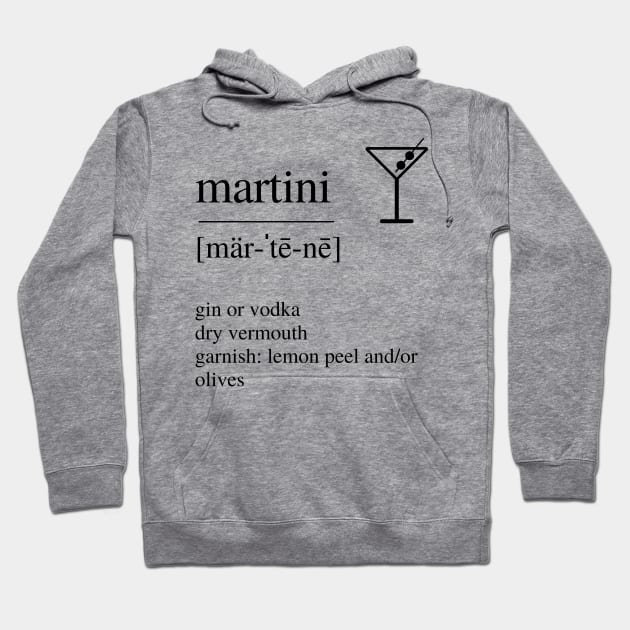 Martini cocktail Hoodie by LushLife